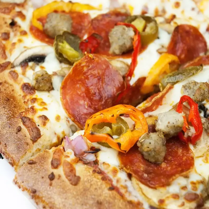 Delicious pizza at Pembina's Pizza Joint in Winnipeg