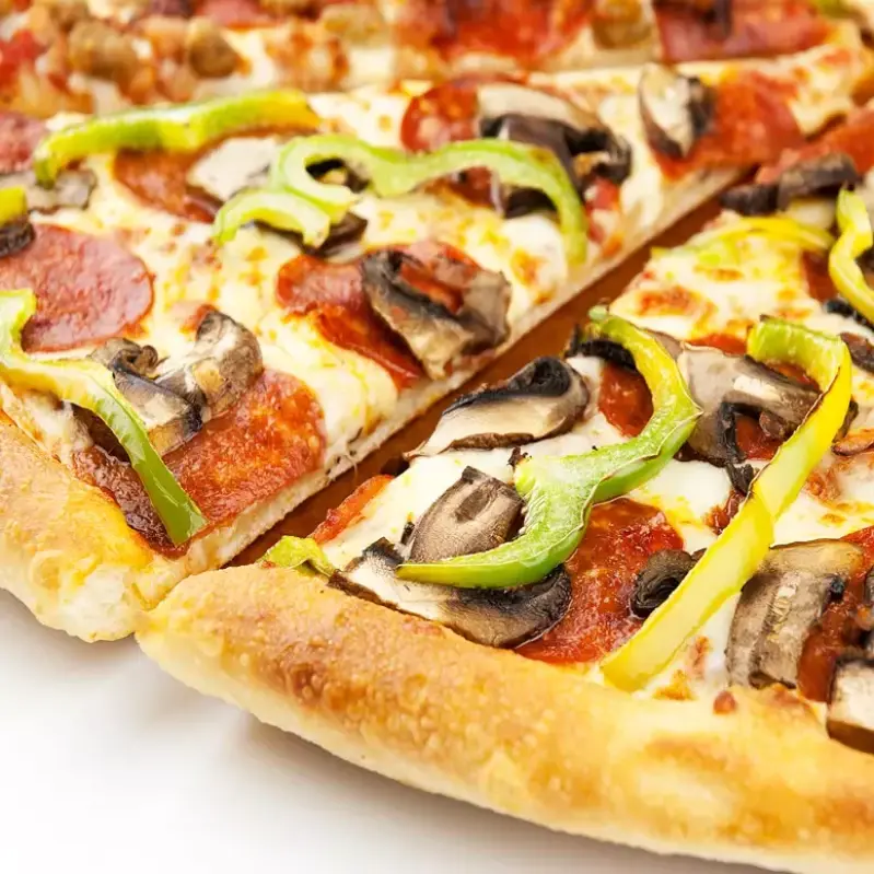 Delicious Pembina's Deluxe Pizza in Winnipeg, MB